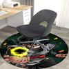 1pc Dragon Ball Z Goku Black Hair Round Carpet - Cartoon Design Chair Mat for Office Home Decor, Festival Gift, All Seasons, Offices, Living Rooms