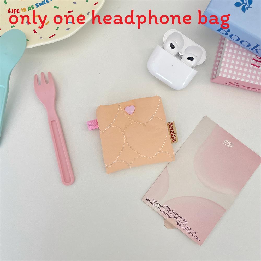 Student Earphone Case With Polyester Material Portable Organizer For Girls