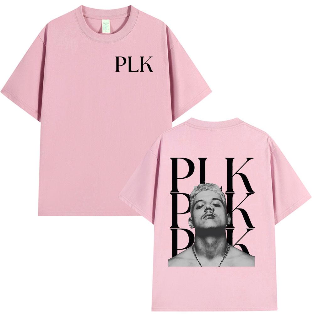 Rapper PLK Face Graphic Tshirt Unisex Women Clothing Fashion Hip Hop Music Tshirts Casual Cotton Short Sleeves T Shirt Streetwear