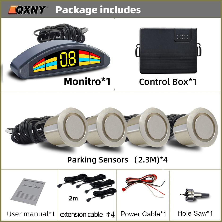 Professional Front Parking Sensor Kit Auto Car Prefix Parktronic Vehicle Assistant System Buzzer Alarm Volume Not Backup Radar