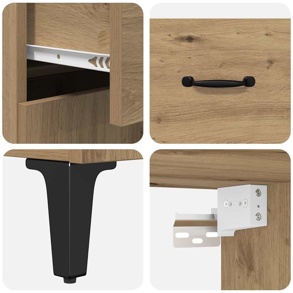 Highboard Artisan Oak 69.5 x 34 x 180 cm Particleboard