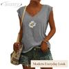 JPNTKY Women's Fashion Casual Sleeveless V-Neck Blouses & Shirts