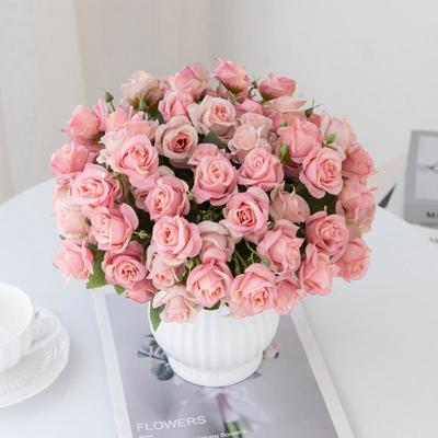 Artificial Flower Silk Rose Wedding Bridal Bouquet Party Decoration Festival Home Room Outdoor Diy Gift Photographystage Props