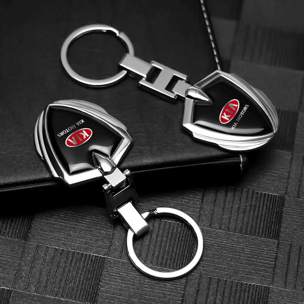 2026 Hot Car Sticker Fashion Keychains Keyring Car Key Ring Pendant for KIA Sportage Niro Rio Ceed Cerato Soul Sorento Picanto O