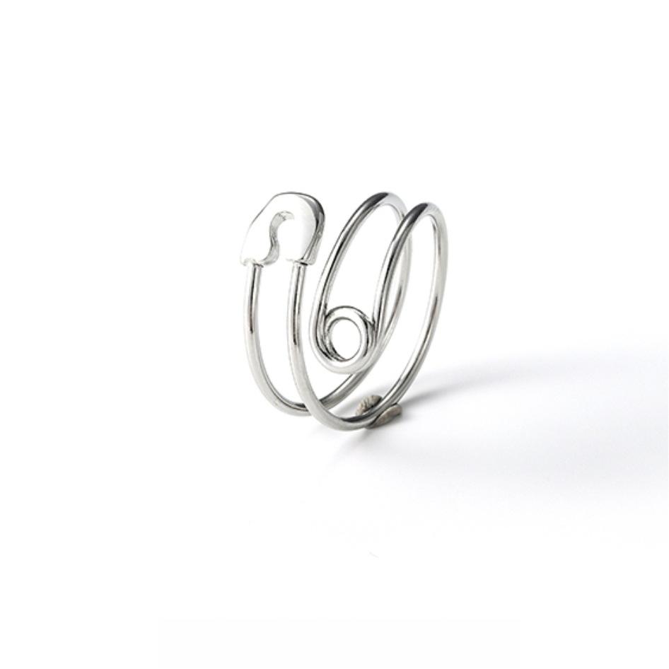 Silver Color Pin Adjustable Opening Finger Rings For Women Jewelry Gift Custom Jewelry