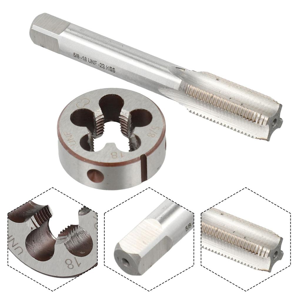 High Quality HSS 5/8-18 UNF Tap & 5/8-18 UNF Die Right Hand