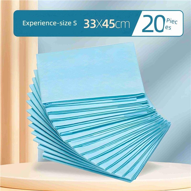 

Diaper Pad Formaldehyde Removal Dog Urine Pad Pet Supplies Teddy Deodorant Baby Diapers Hydrophilic Pad Diapers Cat Disposable Standard Experience: S code 33cm * 45cm 20 pieces