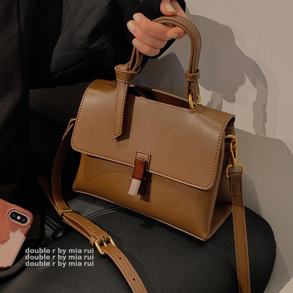 Ladies' Textured Bag Peach Wood Retro Women's Bag Shoulder Bag Crossbody Bag Handbag New Trendy Large Capacity Women's Bag Commuting Bag