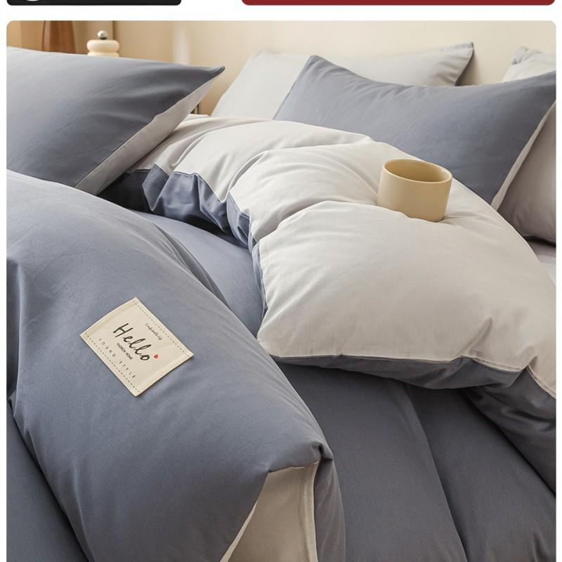 100% Cotton Single Bed Duvet Cover 150x200cm 180x220cm 200x230cm Dorm Student