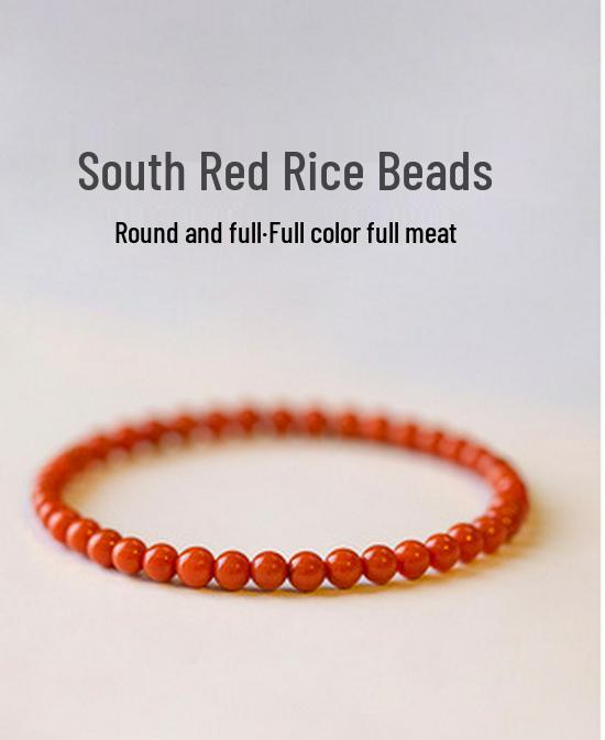 Brățară Simplă din Cristal cu Șnur Roșu Agat Nanhong pentru Femei - Design Delicat de Nișă