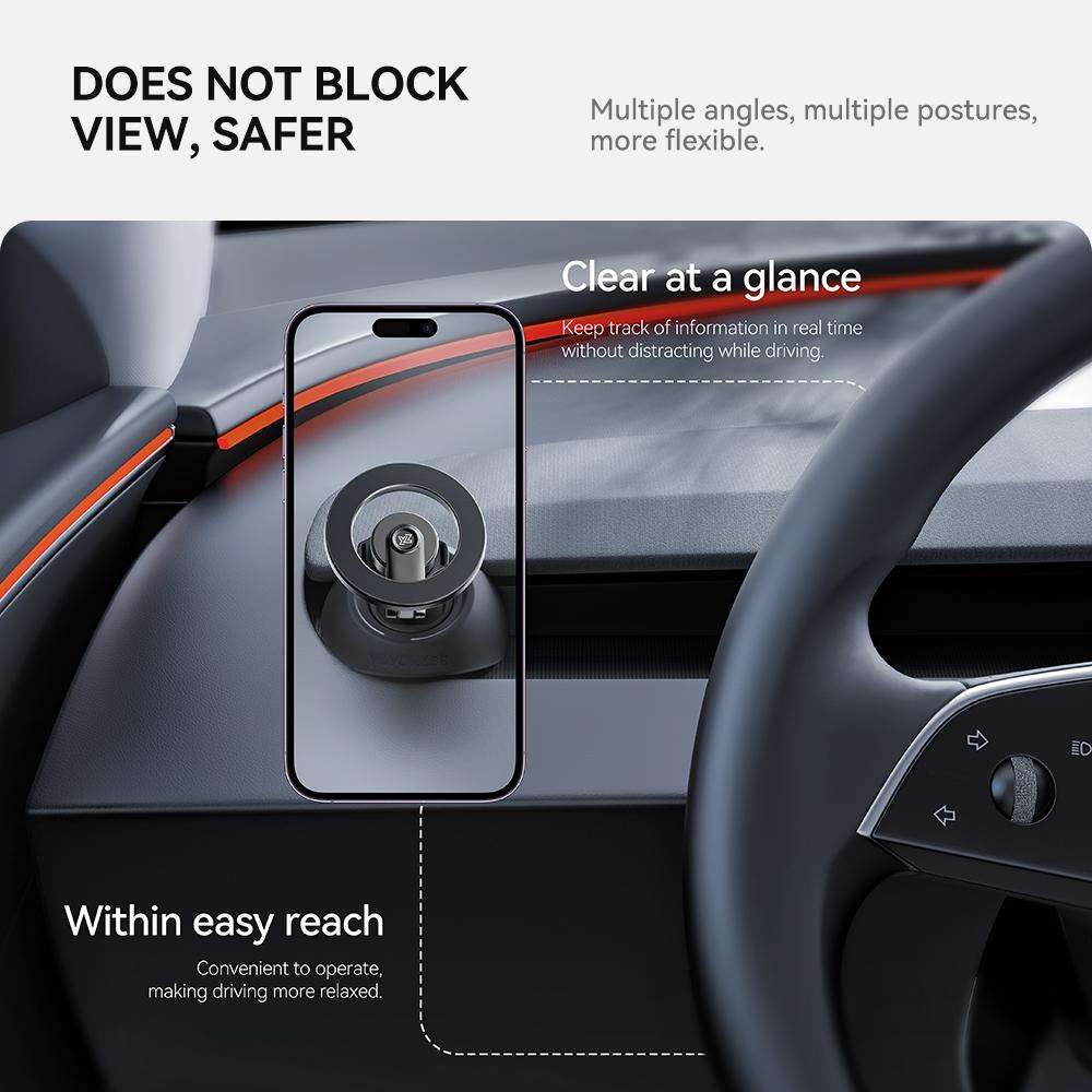 YZ For Tesla Model 3/Y/YL Highland Juniper 2026 Car Magnetic Phone Holder 360 Degree Rotation Air Outlet Bracket for All Phones
