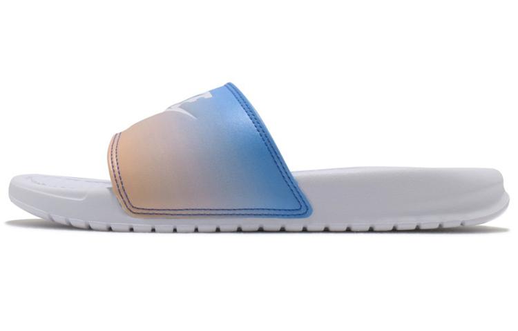 Nike Benassi Jdi Print Slide  White Hyper Royal  Women s 618919-122 35.5