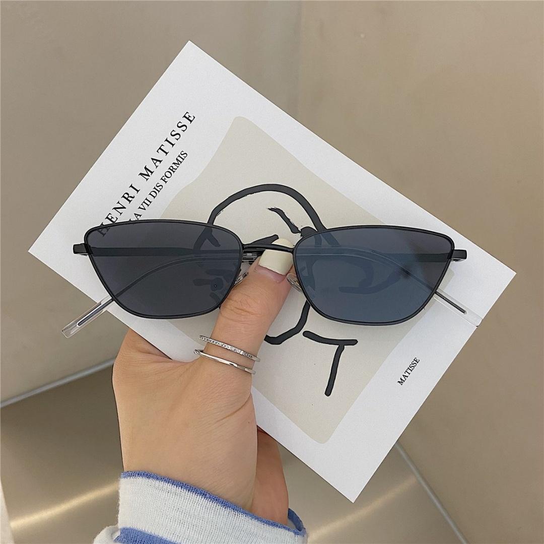 Eye Sunglasses Metal Vintage Polarized Sunglasses Metal Frame Sunglasses Geometric Triangle Shape Eyewear For Drivers Driving