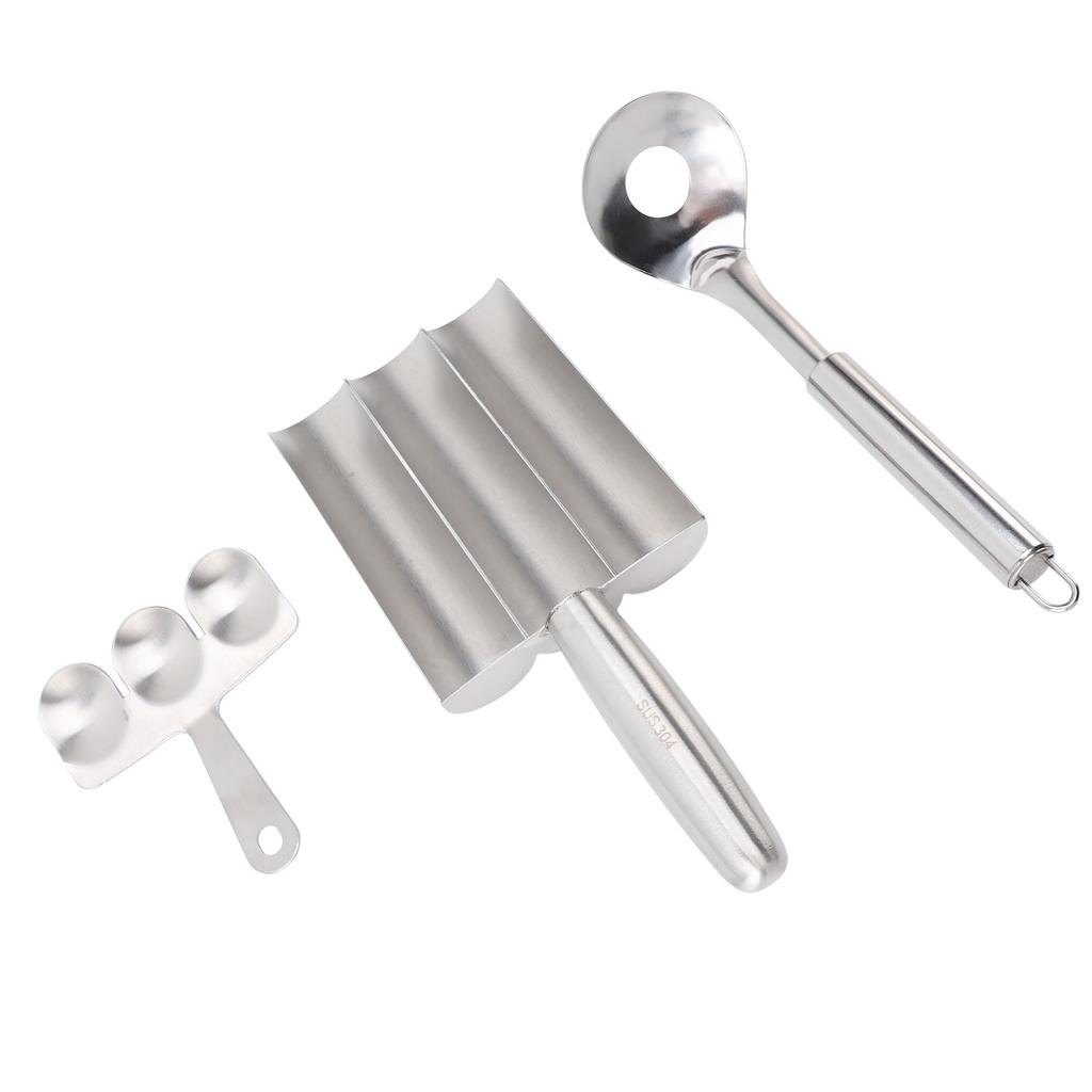 Stainless Steel Kitchen Triple Meatball Maker for Meatball Lovers Home Cooking Tools Dishwasher Safe