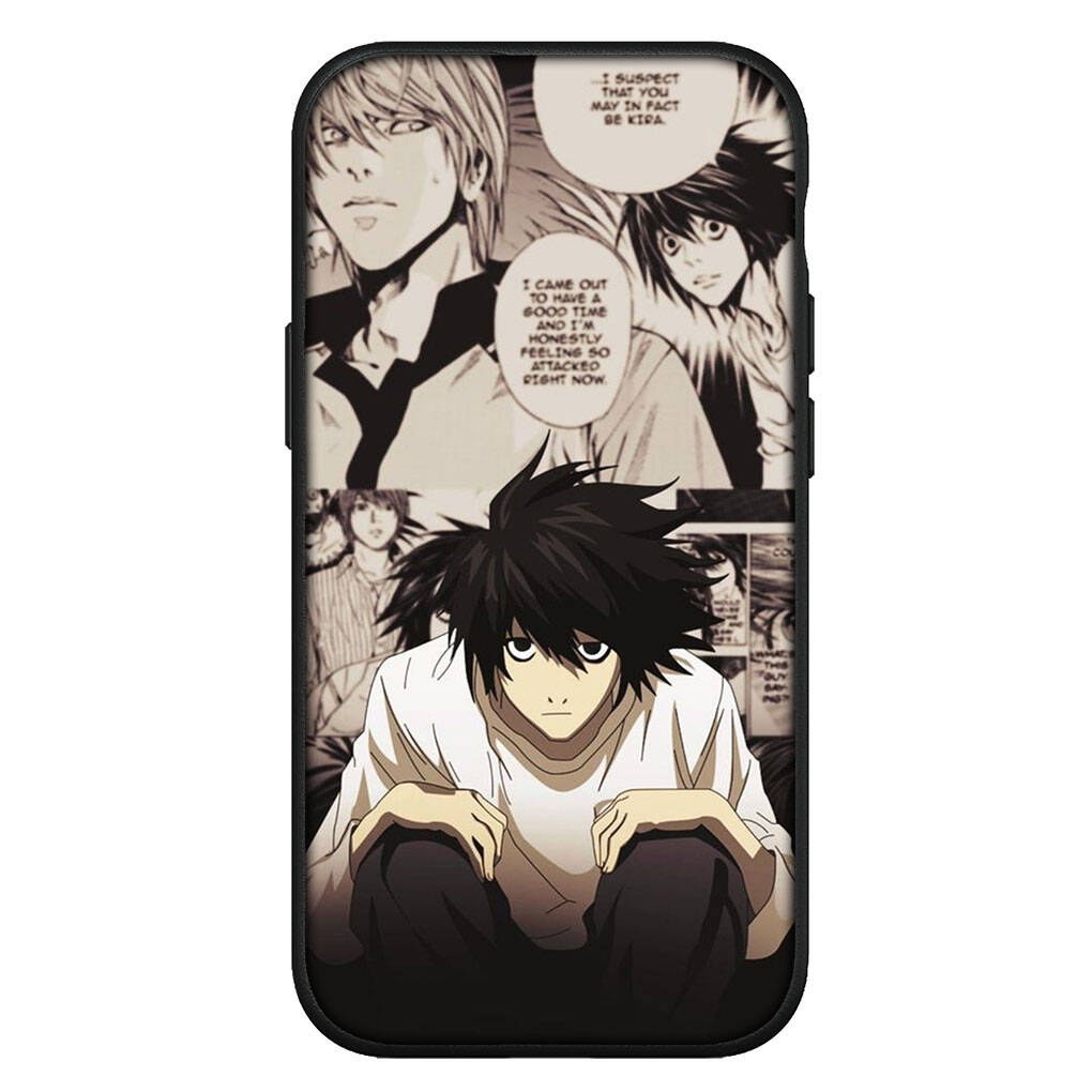 

Чехол для iPhone 17 16 15 Xiaomi Poco Redmi Note 14 13 12 X Pro Max 9 16e Samsung Galaxy S25 S24 S23 OPPO Huawei Тетрадь смерти Мелло L Лоулайт Чехол для телефона for iPhone 6 ceil