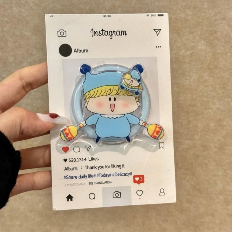

Cartoon Magic MiLu Magnetic Bracket Pada Strong Adsorption Airbag Detachable Rotating Anti Fall Female