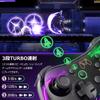 Switch Controller with RGB Wireless Switch Gyro Rapid and App Compatible with 10-Color Light, Wake-Up Function, Controller, Sensor, Fire, Vibration,