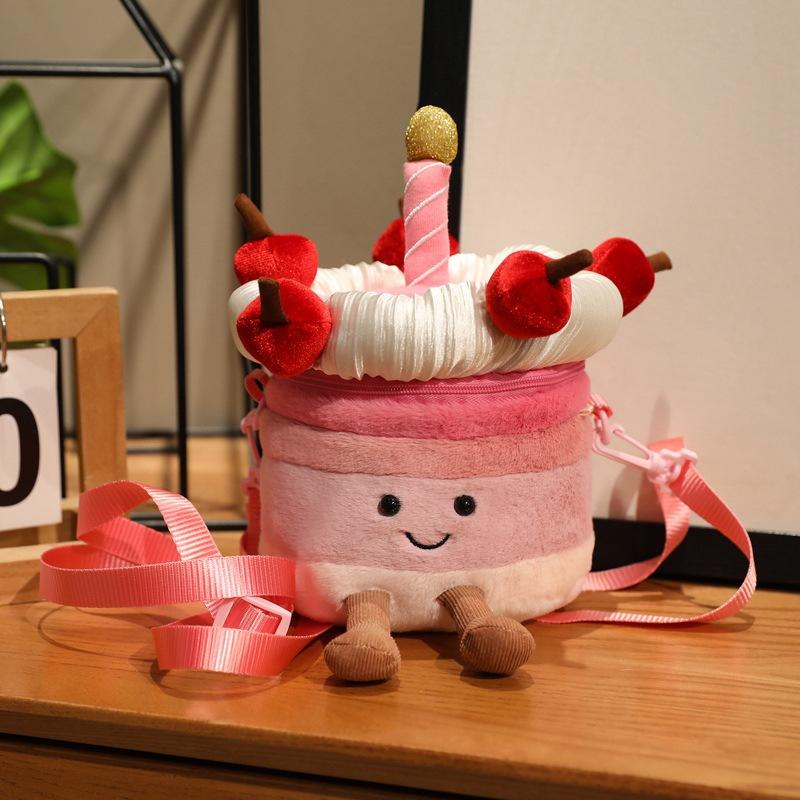 Harold Cherry Cake Plush Toy Soothing Doll Pillow Doll Birthday Gift Women