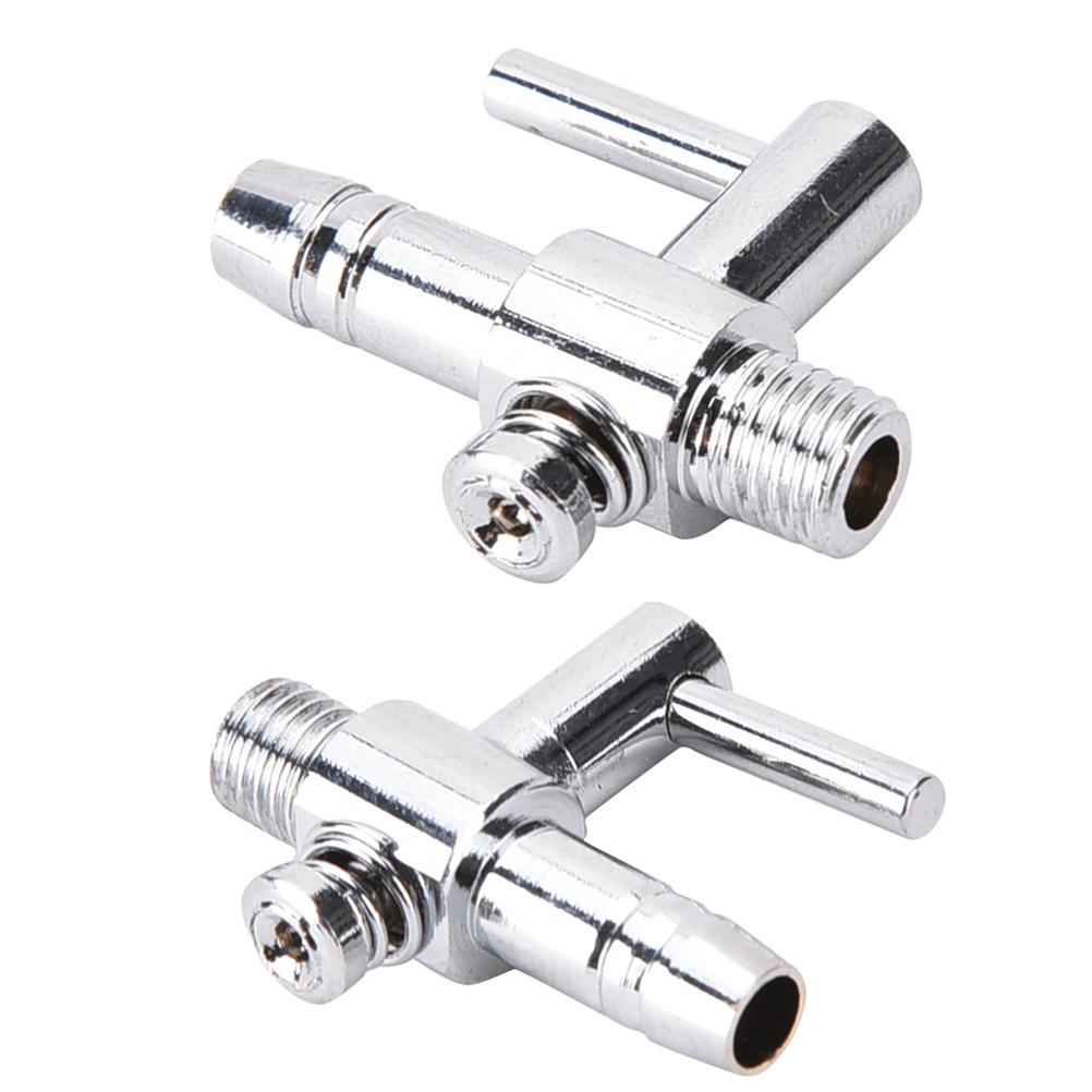 1Pc Thread Stainless Steel Aquarium Air Flow Distributor Lever Control Valve