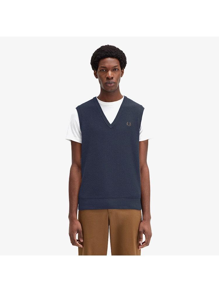 Fred Perry [hq Genuine] Fred Perry [sharp] Жилет с вафельным узором 608 Afpm2438556 608 qzgAfpm2438556 608 M