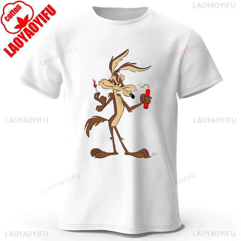 Grafická trička Wile E Coyote Pánská Dámská Y2K Manga Streetwear Topy Anime Oblečení Móda Harajuku Estetické Ležérní Tričko Camisetas