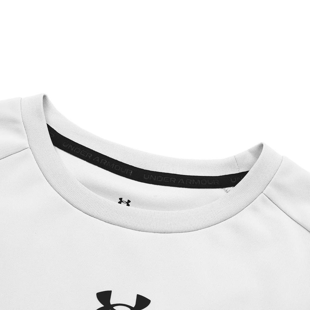 Under Armour Sudadera Unisex sencilla holgada casual con estampado de logo y cuello redondo 25600302-014