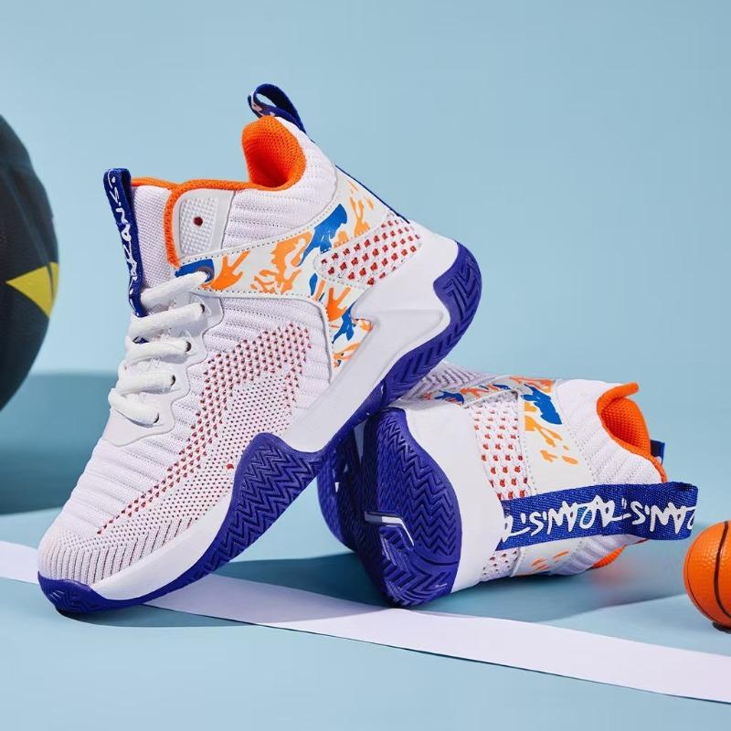 Klassenkamerad Frühling und Herbst Fliegengewebtes Mesh Atmungsaktiv und leicht Plattform Basketballschuhe Freizeitschuhe Outdoor High-Top Sportschuhe