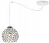CHROME SPIDER HANGING LAMP, CRYSTAL CEILING