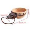 Animals for Head for Image Cup Wooden Mug Animal Shape Portable Camping Drinking