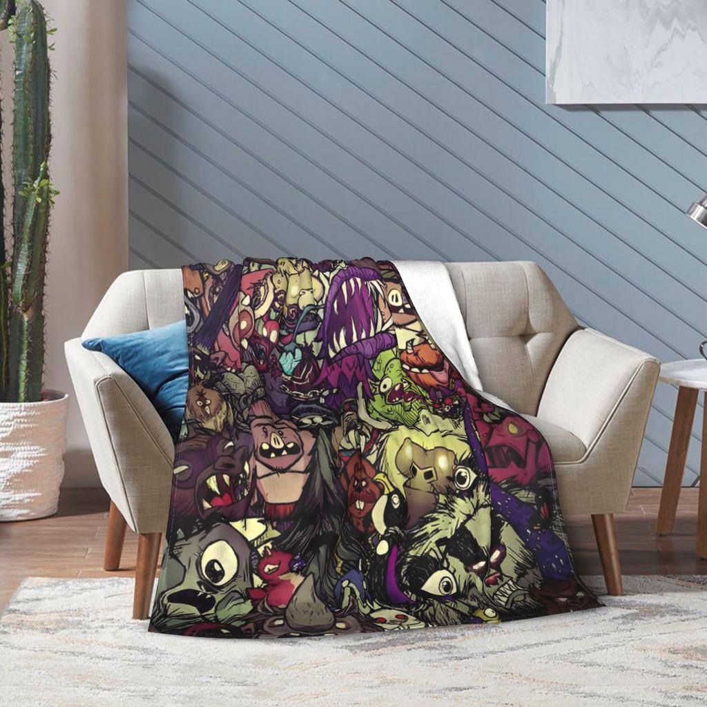 Don't Starve Survivalspiel Samtdecke Modische Decken Monster für Teppichstück Gestrickte Modische Decke Büro Leicht Atmungsaktiv