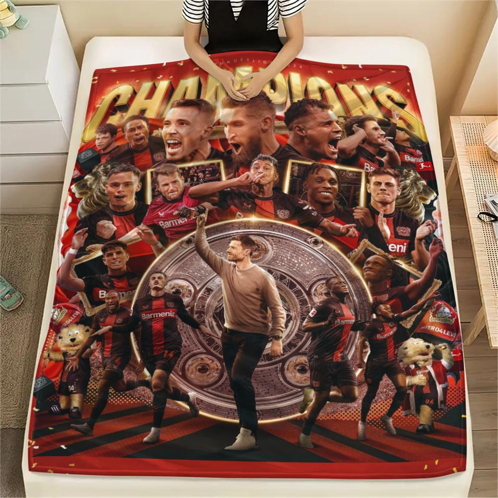 

1pc Bayer 04 Leverkusen Print Flannel Blanket, High quality Comfortable for All Seasons, Home Decor, Warmth and Comfort, Perfect for Christmas Gifts11 80cm x 120cm