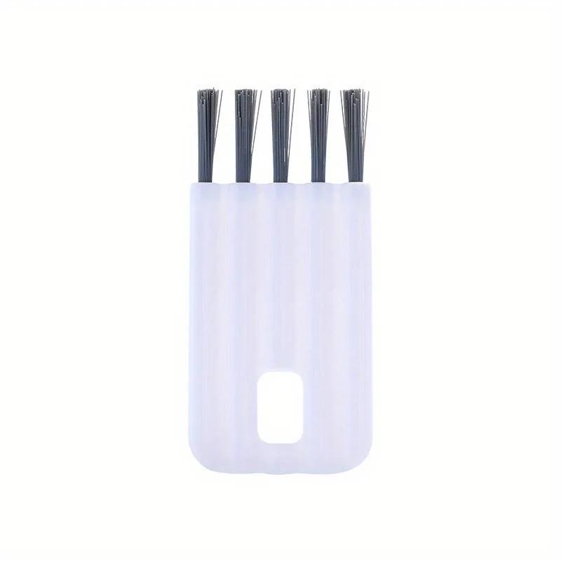 1 escova de limpeza multifuncional para tampa de copo, escova para fenda de teclado, pente para tapete de ar, escova de limpeza, escova para fenda de tampa de garrafa