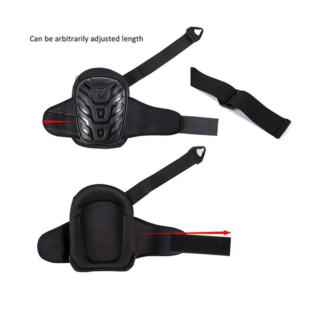 1Pair Professional Knee Pads for Work Heavy Duty Foam Padding Gel Construction Knee Pads with Strong Double Straps