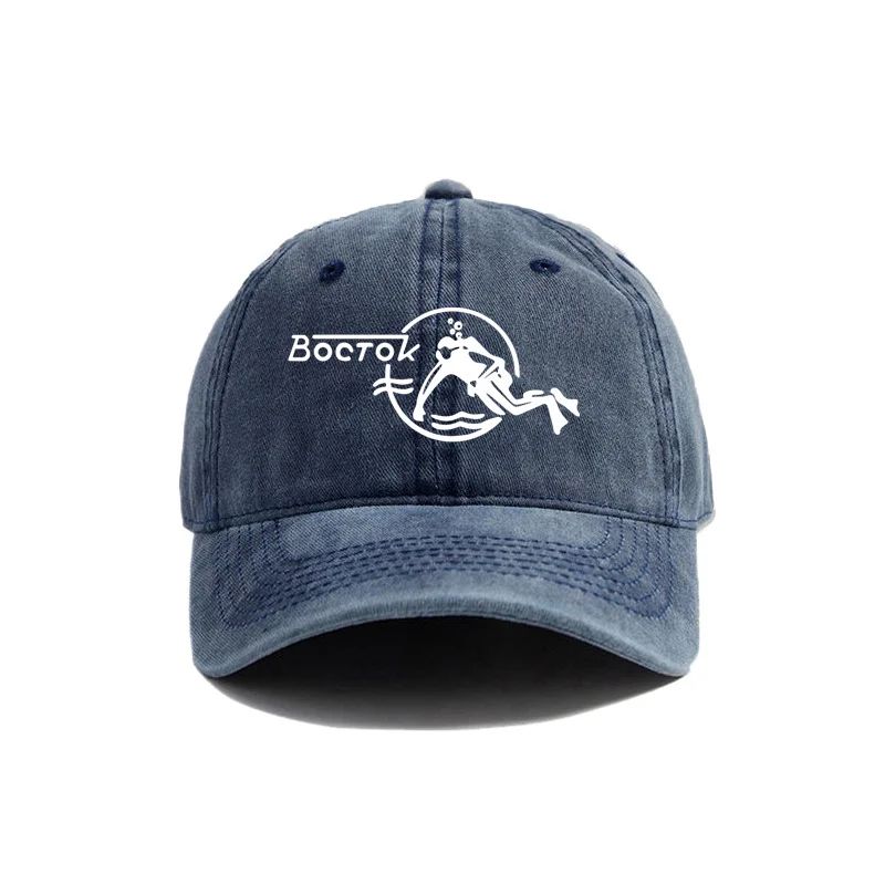 Vostok Scuba Dude Baseballkappen Distressed Hüte Kappe Herren Damen Retro Outdoor Sommer Verstellbare Hüte Papa Geschenk