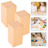 Artibetter Carving Wood Basswood Carving Wood Carving Square Timber Wood Carving Block Set of 3 Wood Premium Wood Crafts Carving Woodworking Printing