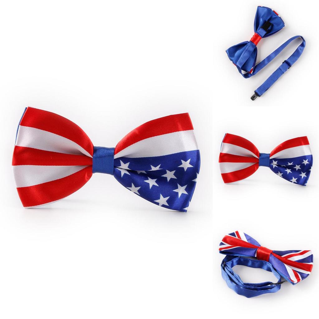 Stilvolle Union Jack USA Flagge Seidenfliege für Kostüme