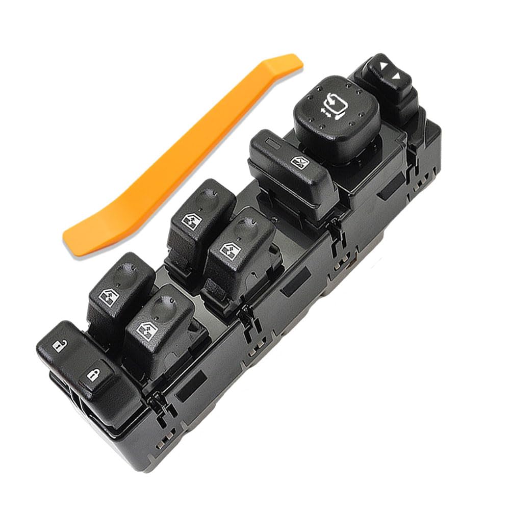 15883323 Driver Side Door Lock and Master Power Window Switch&Bezel Assembly Compatible with 2003 2004 2005 2006 2007 2008 Chevy Avalanche Silverado