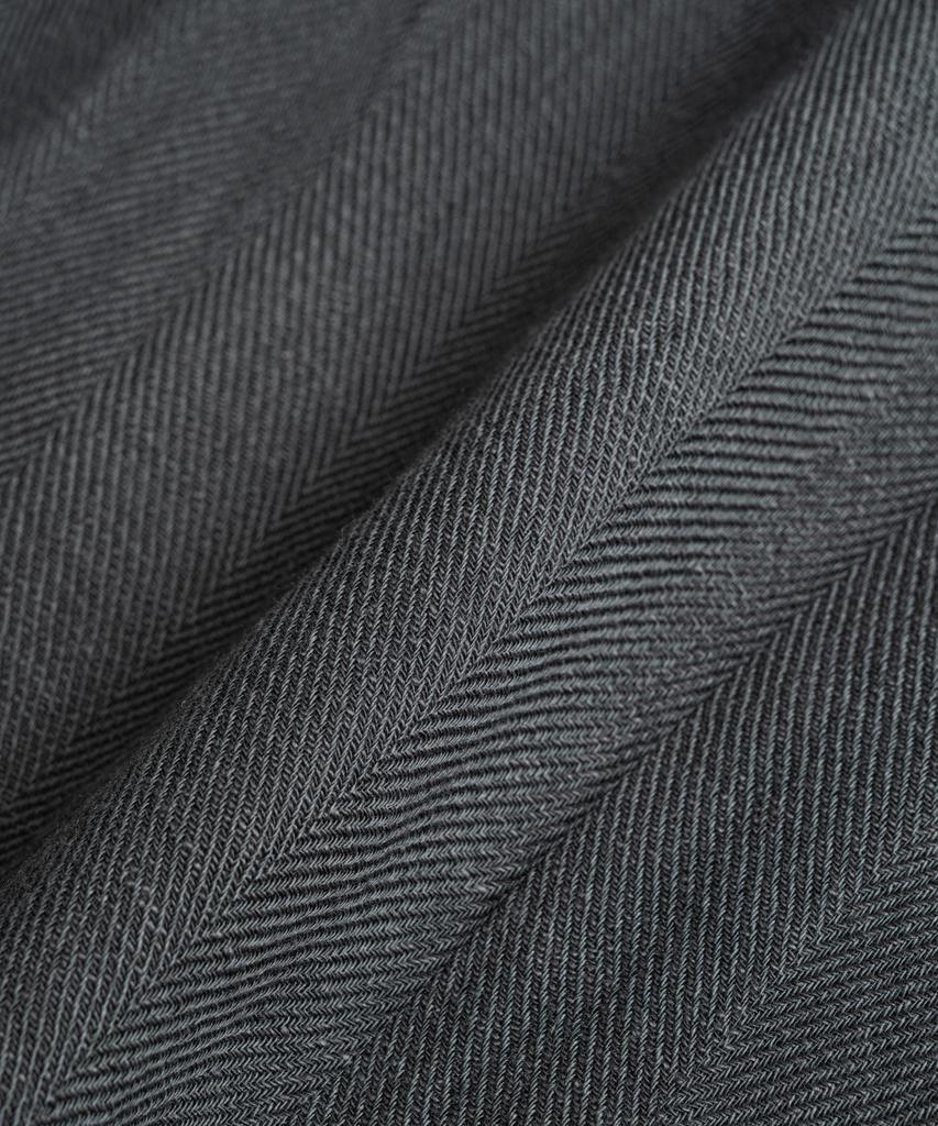 Bihebieo Dyed Hbt Linen M43 1/2 Shirts Anthracite