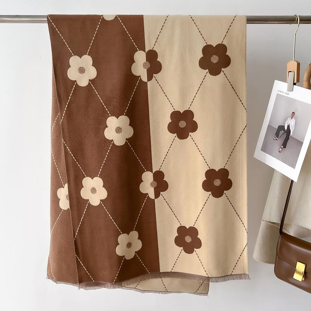 New Color Match Long Scarf Women Cashmere Thick Warm Shawl Winter Female Luxury Wrap Scarves Bufanda Blanket Echarpe Poncho