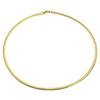 1 Piece 304 Stainless Steel  Chain Collar Neck Ring Necklace For Women Men Golden/Silvery Punk Jewelry 45cm(17 6/8") Long
