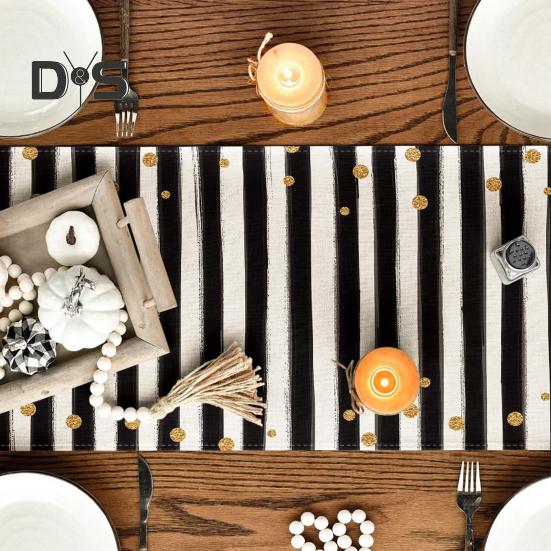 Happy Birthday Table Runner Balloon Confetti Print Protects Table from Heat And Scratches Reusable Table Protection Decoration Birthday Party Table