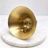 Brass Bell with Hanging Loop Decorative Internal Clapper Brushed for Entryway,