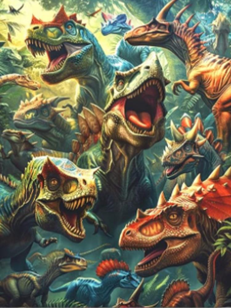 5D DIY Diamond Drawing Dinosaur Full Circle Square New Product Animal Diamond Embroidery Mosaic Cross Embroidery Handmade Gift