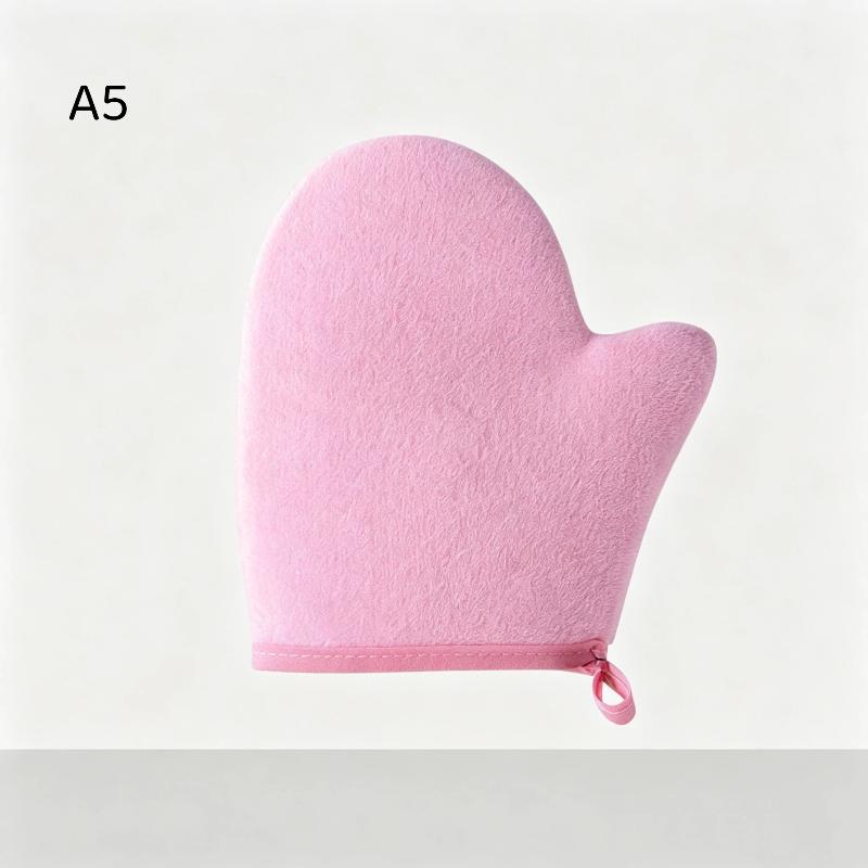 1Pcs Quickdry Flocking Glove Makeup Applicator Body Lotion Glove Self-Tanning Mitt Double-Sided Prevents Sticky Hands Applicator