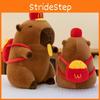 Plush Creative Capybara Toy Hat Fries Backpack Stretchable Poseable Kids Gift