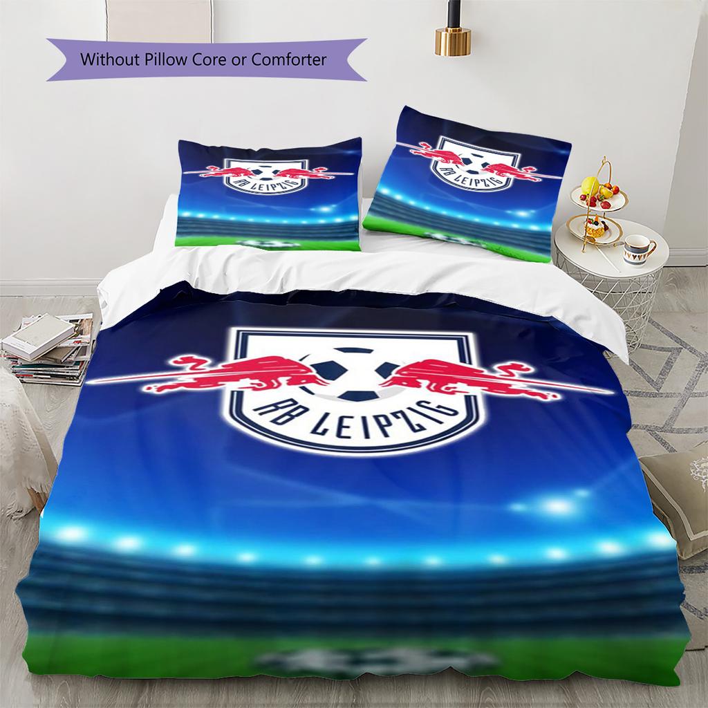 RB Leipzig Pattern Bedding Set Quilt Cover Pillowcase Home Decor Gift (1 * duvet cover + 2 * pillowcase, without core)