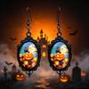 Retro Gothic Halloween Gem Pendant Earrings - Dark Series Festival Fashion Gift