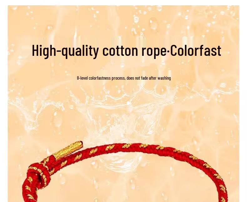 2025 Year of the Snake Red String Zodiac Bracelet with Five Paths God of Wealth Charm