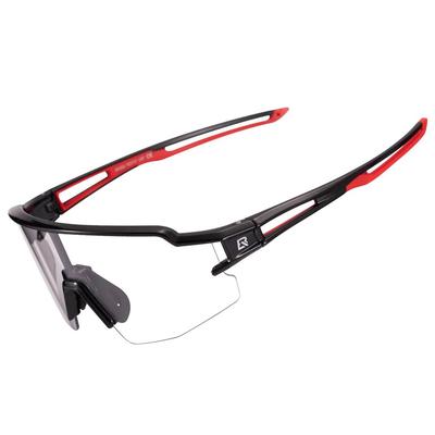 Photochromic Cycling Glasses with UV 400 UVA and UVB Filters, Black and Red
