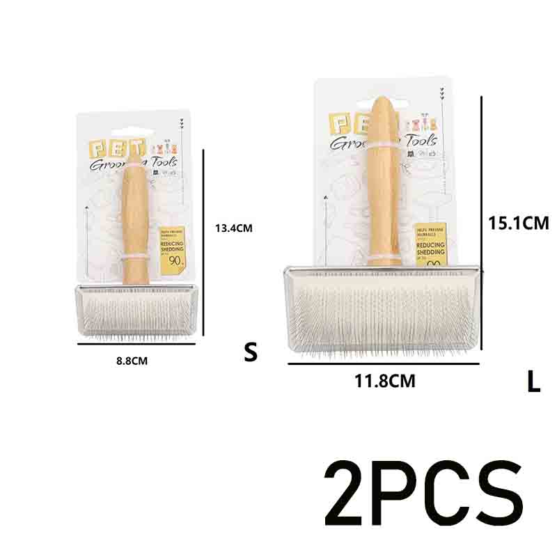 Dog Comb Brush for Dog Long Hair Cat Brush Car Animal Hair Solid Wood Pet Hair Remover Massage Cat Brush Pet Grooming GSZ05